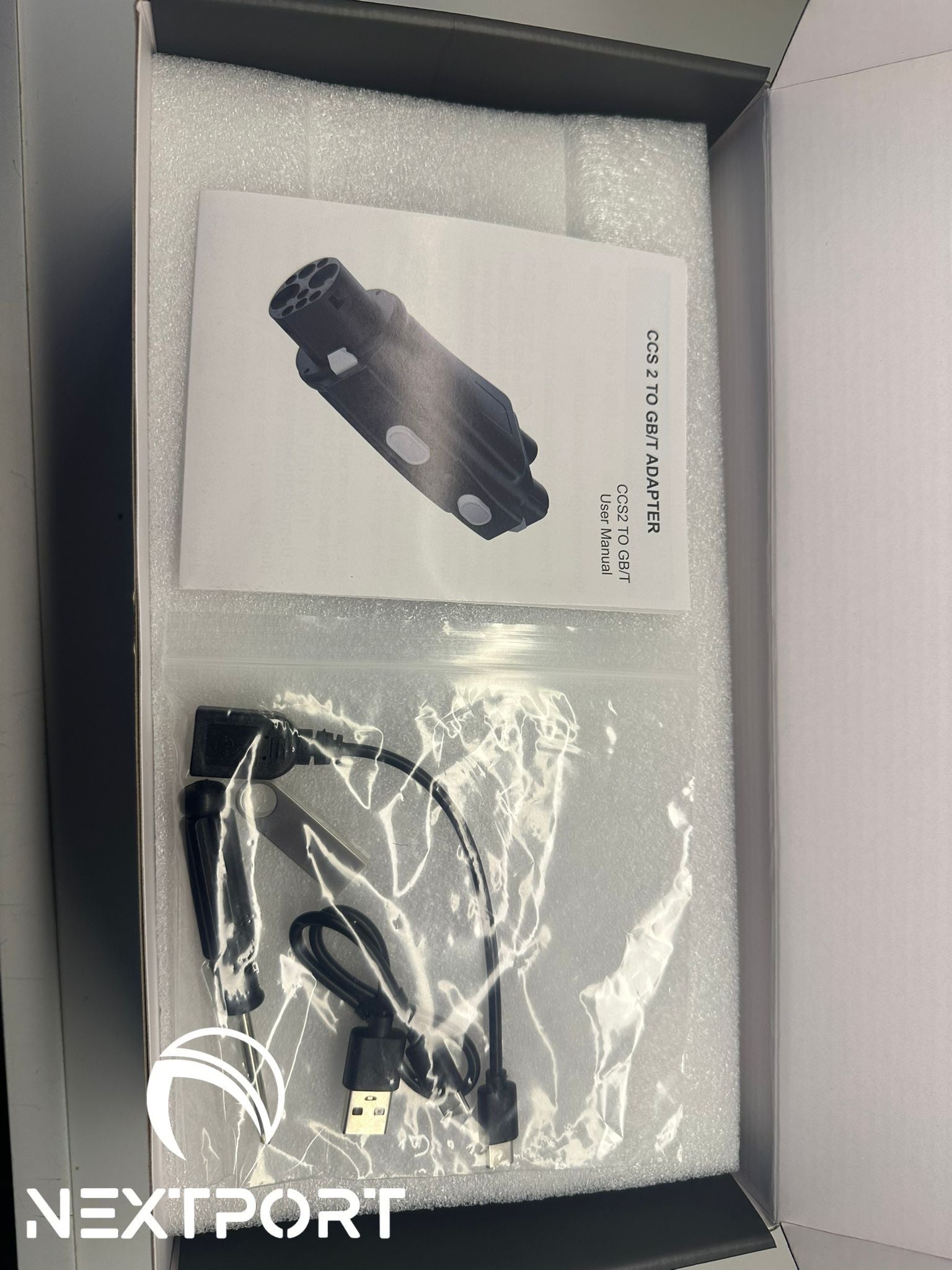 Adaptador para Cargador Rápido Conector GBT a CCS2