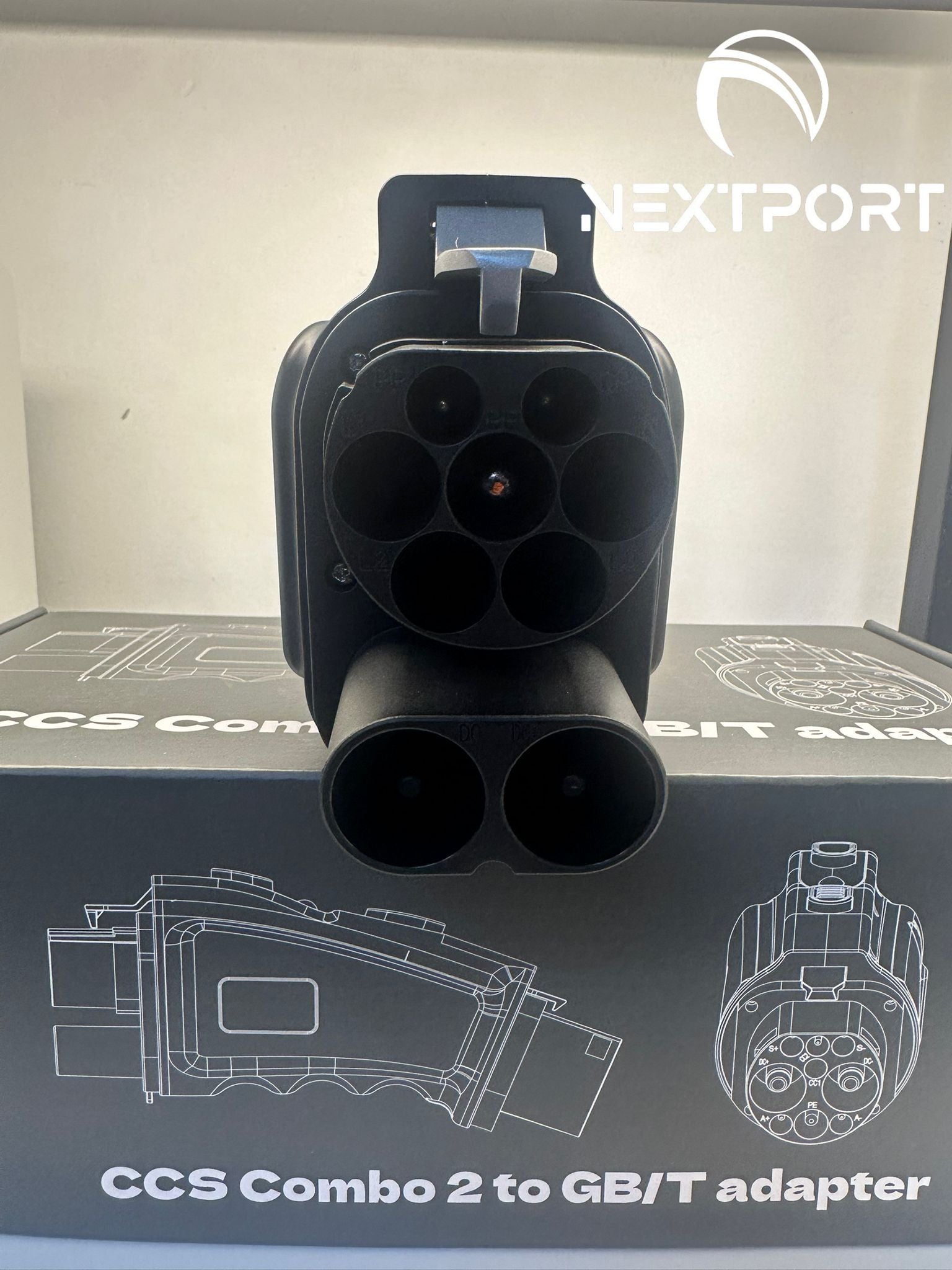 Adaptador para Cargador Rápido Conector GBT a CCS2